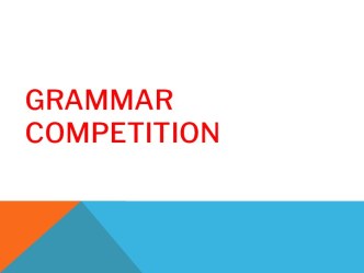 Grammar competition