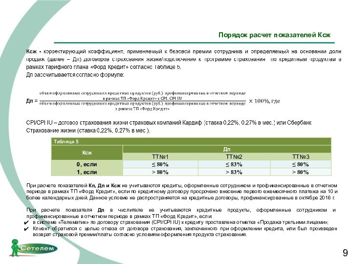 Порядок расчет показателей Ксж  При расчете показателей Кп, Дп и Ксж не