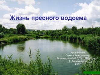 Жизнь пресного водоёма