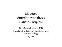 Diabetes Anterior hypophysis Diabetes insipidus