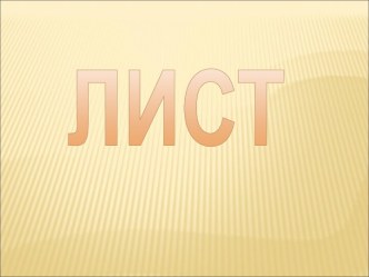 Лист. Типы листьев. Сложные листья. Жилкование