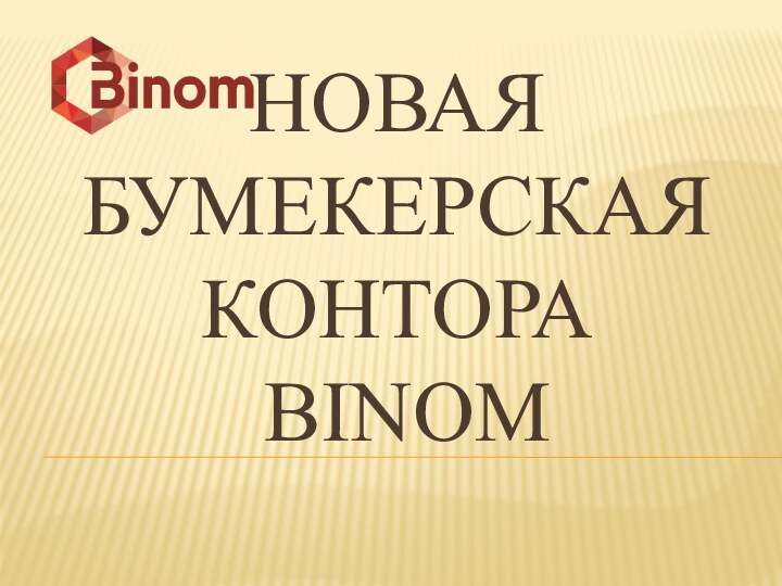 НОВАЯ БУМЕКЕРСКАЯ КОНТОРА  BINOM