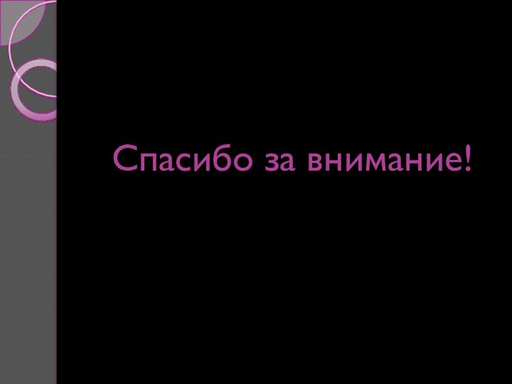 Спасибо за внимание!