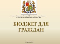 Бюджет для граждан города Ставрополя на 2015 год