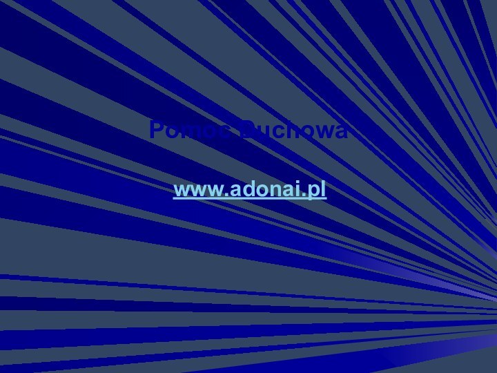 Pomoc Duchowa www.adonai.pl