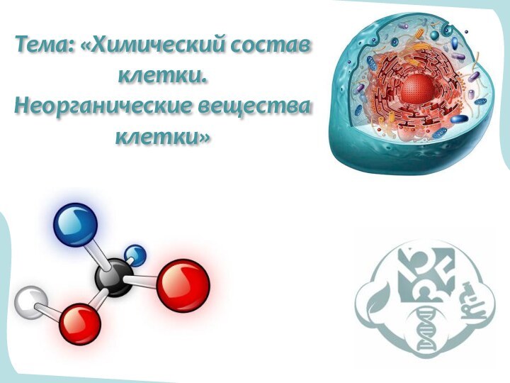 Тема: «Химический состав клетки. Неорганические вещества клетки»