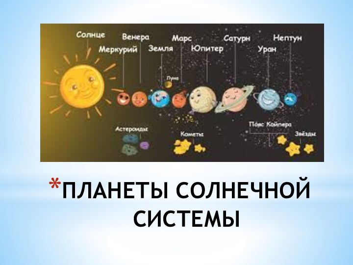 ПЛАНЕТЫ СОЛНЕЧНОЙ СИСТЕМЫ