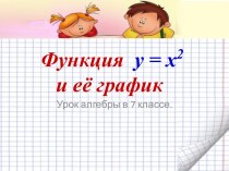 Функция у=х2 и её график