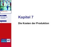 Die Kosten der Produktion