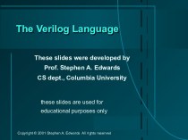 The Verilog Language