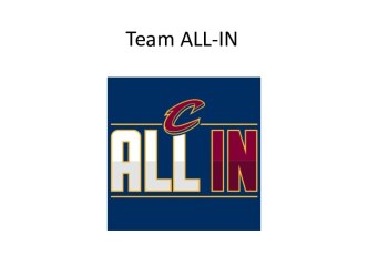 Team ALL-IN. Team information