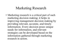 Marketing Research