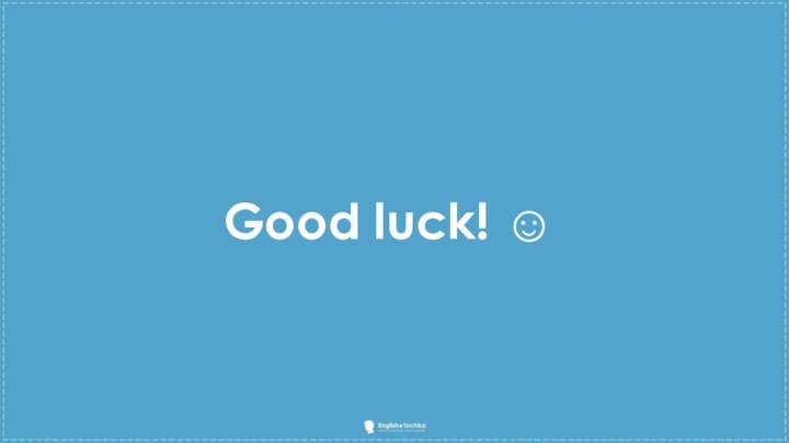 Good luck! ☺