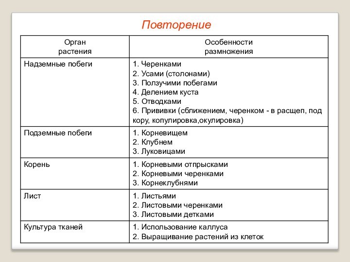 Повторение