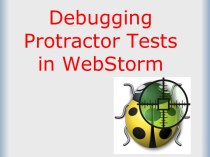 Protractor tests debugging