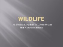 Wildlife The United Kingdom of Great Britain and Northern Ireland