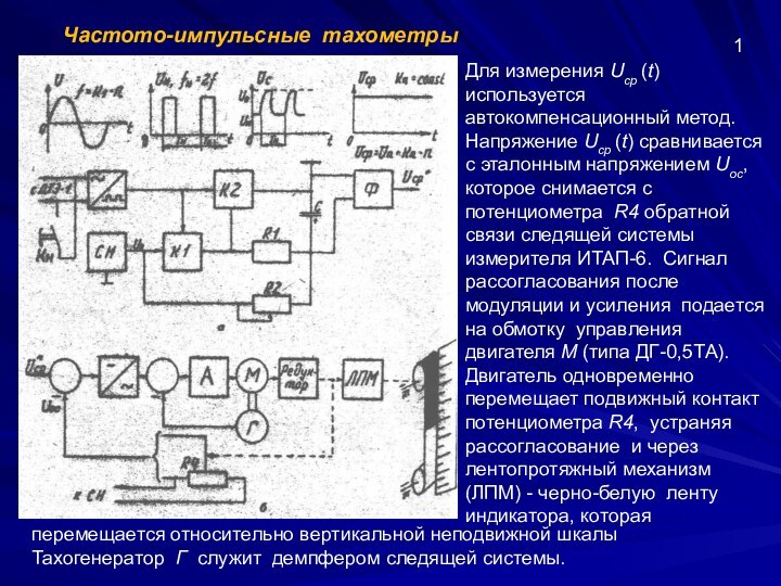 Для измерения Uср (t) используется автокомпенсационный метод. Напряжение Uср (t) сравнивается с