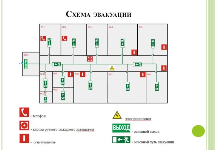 Схема эвакуации