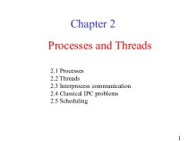 Processes and threads. (Chapter 2)