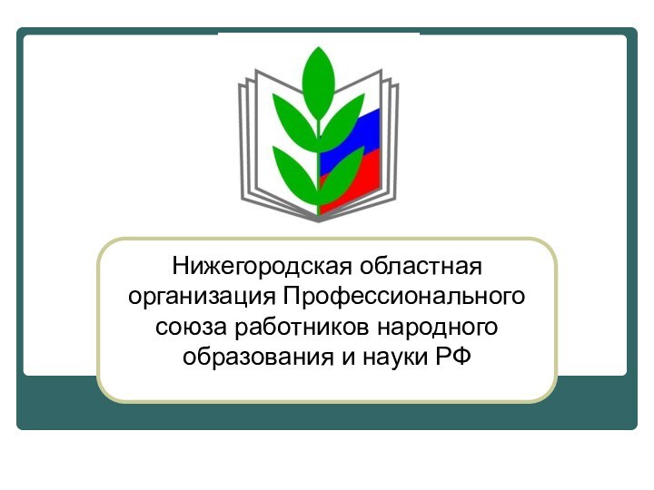 Нижегородская областная организация Профессионального союза работников народного образования и науки РФ