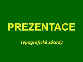 Typografické zásady