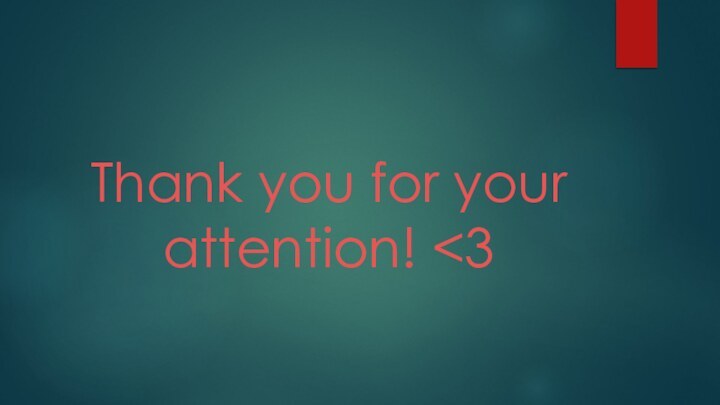 Thank you for your attention!