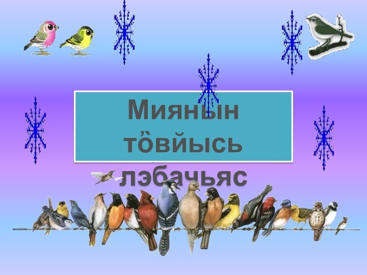 Миянын тὂвйысьлэбачьяс