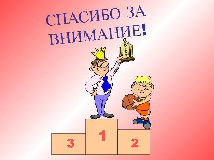 СПАСИБО ЗА ВНИМАНИЕ! 123