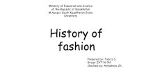 History of fashion