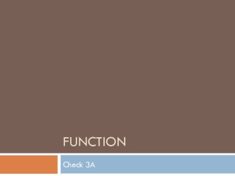 Function