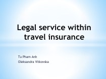 Legal service within travel insurance