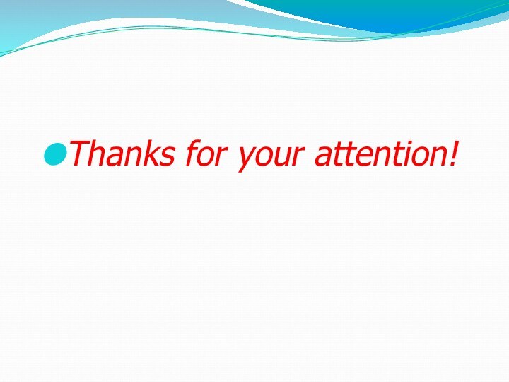 Thanks for your attention!