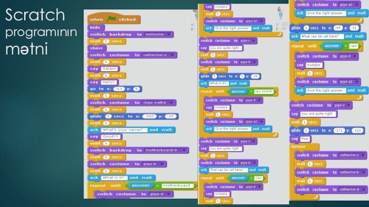 Scratch programının mətni