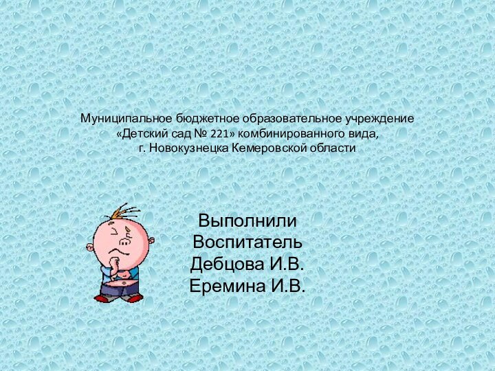 Муниципальное бюджетное образовательное учреждение «Детский сад № 221» комбинированного вида,  г.