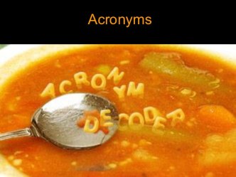 Acronyms