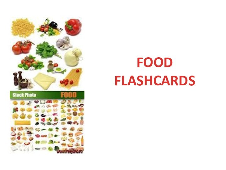 FOOD  FLASHCARDS