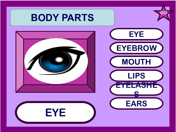 EYEEYEEYEBROWMOUTHLIPSEYELASHESEARSGOBODY PARTS