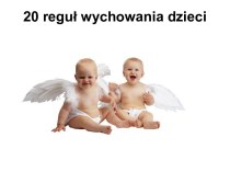 20 reguł wychowania dzieci