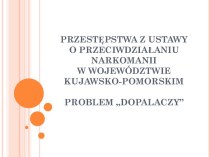 Przestępstwa z ustawy o przeciwdziałaniu narkomanii w województwie kujawsko-pomorskim problem „dopalaczy”