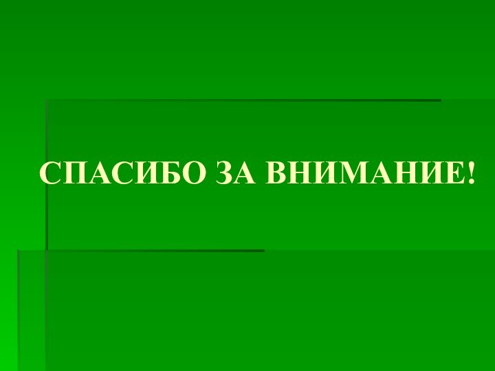 СПАСИБО ЗА ВНИМАНИЕ!