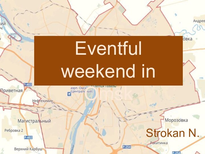 Strokan N.Eventful weekend in Omsk