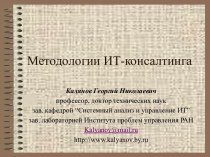 Методологии ИТ-консалтинга. Тестирование бизнес-процессов. (Лекция 15)