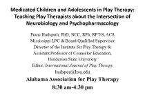 Medicated Children and Adolescents in Play Therapy. Therapists about the Intersection of Neurobiology and Psychopharmacology