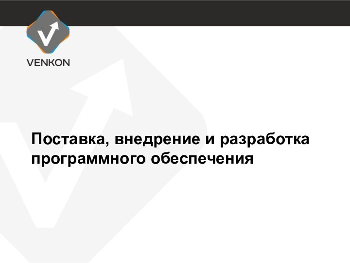 Поставка, внедрение и разработка  программного обеспечения