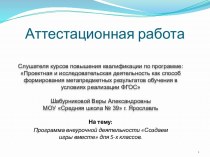 Аттестационная работа. Программа внеурочной деятельности Создаем игры вместе для 5-х классов