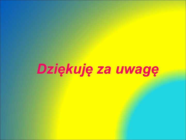 Dziękuję za uwagę