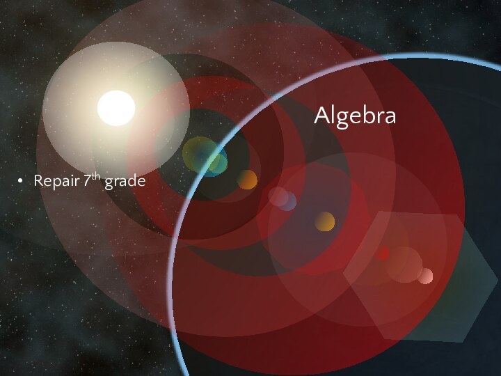 AlgebraRepair 7th grade