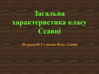 Загальна характеристика класу Ссавці