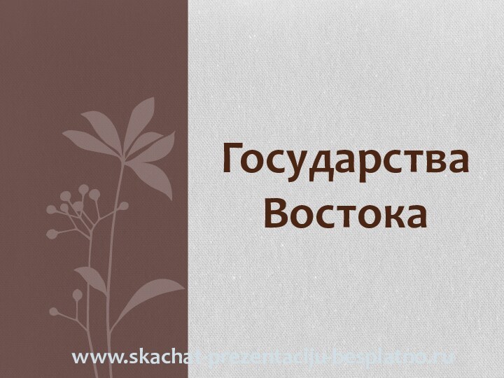 Государства Востокаwww.skachat-prezentaciju-besplatno.ru