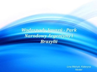 Wodospady iguazú - park narodowy Аrgentyny i Вrazylii